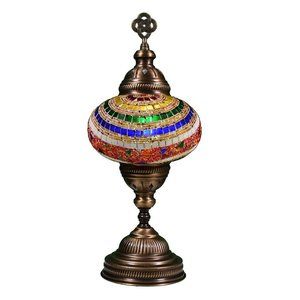 Handmade 14" Turkish Mosaic Table Lamp Bedside Night Lamp BSC10